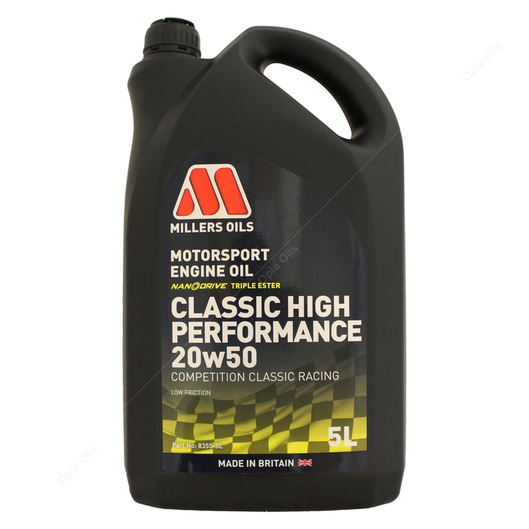 Millers Oils Motorsport Classic High Performance 20w 50 Nanodrive