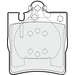Apec Blue Brake Pads - PD3326 - Set
