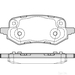 Apec Blue Brake Pads - PD3947 - Set