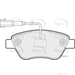 Apec Braking PAD1400 - Set