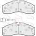 Apec Braking PAD1885 - Single