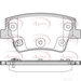 Apec Braking PAD2387 - Set