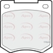 Apec Braking PAD535 - Set