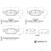 Blue Print Brake Pad Set ADBP420116 - Set