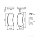 Bosch Brake Pad Set - 09864246 - Set
