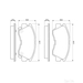 Bosch Brake Pad Set - 09864609 - Set