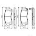 Bosch Brake Pad Set (BP1057) - - Set