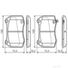 Bosch Brake Pad Set (BP1312) - - Set