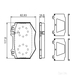 Bosch Brake Pad Set (BP1260) - - Set