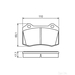 Bosch Brake Pad Set (BP1407) - - Set