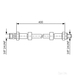 Bosch Brake Hose - 1987476146 - Single