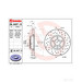 BREMBO XTRA Drilled Brake Disc - Pair of Discs