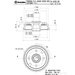Brembo brake drum 14.A152.20 - Single Drum