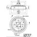 Brembo brake drum 14.A689.10 - Single Drum