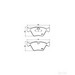 Brake Pad Set BREMBO P06022 /  - Brake Pad Set