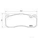 Brake Pad Set BREMBO P06041 / - Brake Pad Set