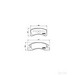 Brake Pad Set BREMBO P16011 /  - Brake Pad Set