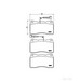 Brake Pad Set BREMBO P23098 /  - Brake Pad Set