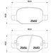 BREMBO Brake Pads | P23150 - Brake Pad Set