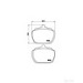 Brake Pad Set BREMBO P24004 /  - Brake Pad Set