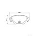 Brake Pad Set BREMBO P24059 /  - Brake Pad Set