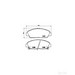 Brake Pad Set BREMBO P28021 /  - Brake Pad Set