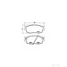 Brake Pad Set BREMBO P30026 /  - Brake Pad Set