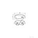 Brake Pad Set BREMBO P30047 /  - Brake Pad Set