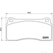 Brake Pad Set BREMBO P36018 /  - Brake Pad Set