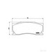 Brake Pad Set BREMBO P36023 /  - Brake Pad Set
