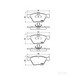 Brake Pad Set BREMBO P50075 /  - Brake Pad Set