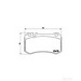 Brake Pad Set BREMBO P50077 /  - Brake Pad Set