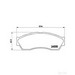 Brake Pad Set BREMBO P52019 /  - Brake Pad Set