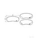 Brake Pad Set BREMBO P54043 / - Brake Pad Set