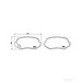 Brake Pad Set BREMBO P54044 /  - Brake Pad Set