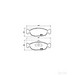 Brake Pad Set BREMBO P59011 /  - Brake Pad Set
