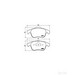Brake Pad Set BREMBO P61086 /  - Brake Pad Set