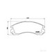 Brake Pad Set BREMBO P61089 /  - Brake Pad Set