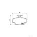 Brake Pad Set BREMBO P68038 /  - Brake Pad Set