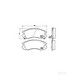 Brake Pad Set BREMBO P78004 /  - Brake Pad Set