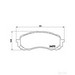 Brake Pad Set BREMBO P78015 /  - Brake Pad Set