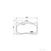 Brake Pad Set BREMBO P83058 /  - Brake Pad Set