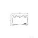 Brake Pad Set BREMBO P83075 /  - Brake Pad Set