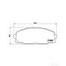 Brake Pad Set BREMBO P83092 /  - Brake Pad Set