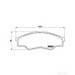 Brake Pad Set BREMBO P83096 /  - Brake Pad Set