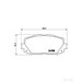 Brake Pad Set BREMBO P83101 /  - Brake Pad Set