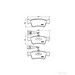 Brake Pad Set BREMBO P85068 /  - Brake Pad Set
