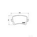 Brake Pad Set BREMBO P85108 /  - Brake Pad Set