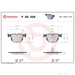 Brake Pad Set BREMBO P06056 /  - Set