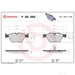 Brake Pad Set BREMBO P06060 /  - Set